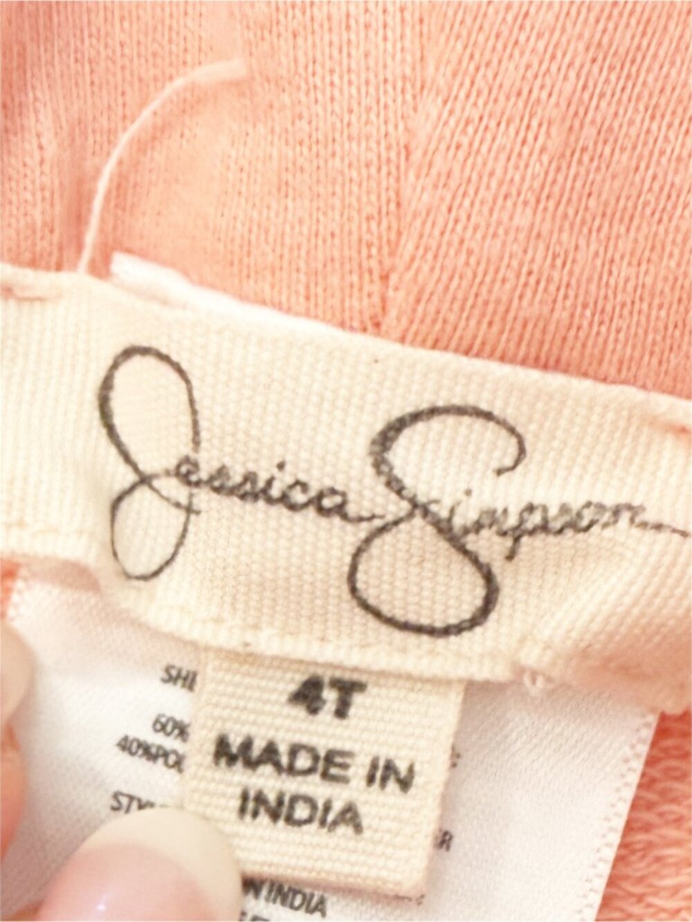 Jessica Simpson Peacy Pastel Retro Stripe Ankle Jogger 4T - Picture 4 of 10